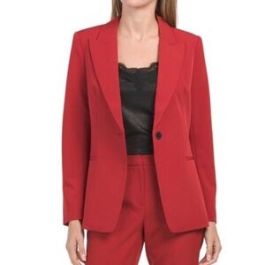 KOBI HALPERIN Burnt Red Jordanna One Button Blazer  Medium NWT $398